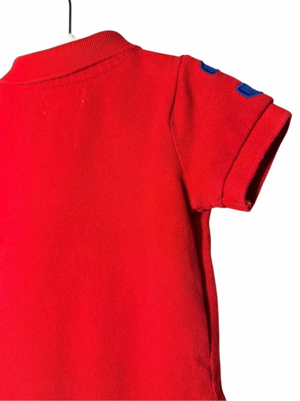 Vintage Ralph Lauren Boys Red Polo with Big Pony Embroidery